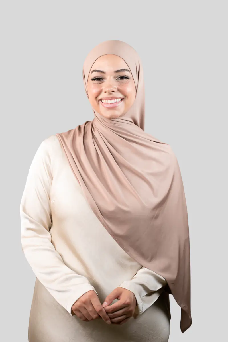 Premium Soft Glam Jersey - Schal zum selbstbinden - Caramel (new) (2) @ Lamaari