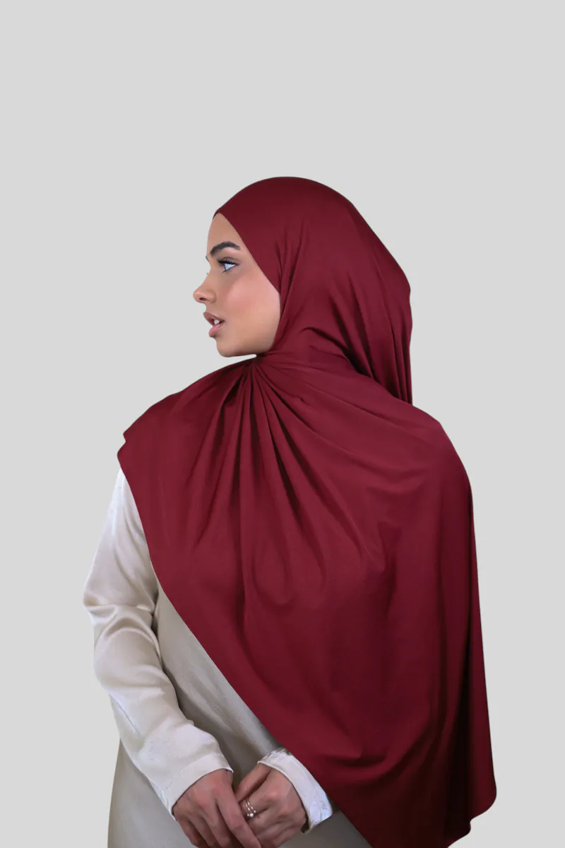 Premium Soft Glam Jersey - Schal zum selbstbinden - Carmine (1) @ Lamaari