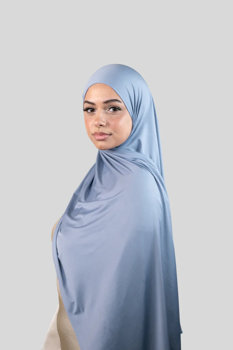 Premium Soft Glam Jersey - Schal zum selbstbinden - Sky Blue (new) (3) @ Lamaari
