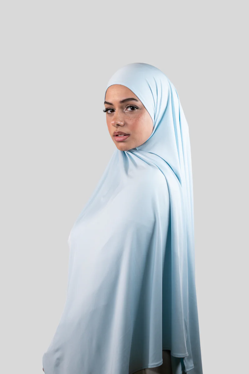 Premium Soft Glam Jersey - Schal zum selbstbinden - Soft Blue (4) @ Lamaari