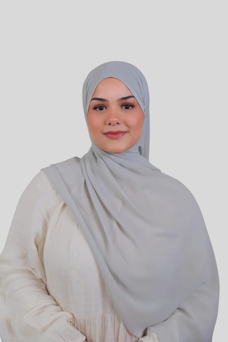 Rutschfester Premium Chiffon - Grey (1) @ Lamaari