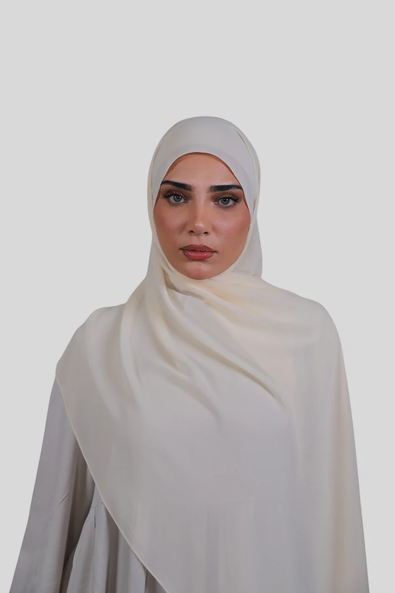 Rutschfester Premium Chiffon - Milk @ Lamaari